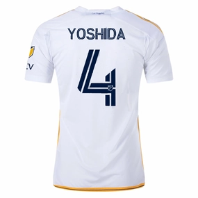 Base Movement adidas LA Galaxy Maya Yoshida Home Jersey w/ MLS   Apple TV Patches 24/25 (White/Yellow/Navy)