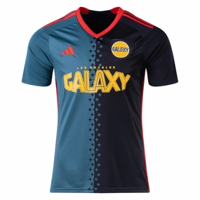 adidas LA Galaxy Third Jersey 24/25 (Black/Virdia) Wrinkle Resistant Material