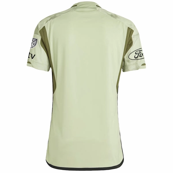 Reinforced Shoulder Panels adidas LAFC Authentic Away Jersey 23/24 w/ MLS   Apple   Ford Patch (Green)