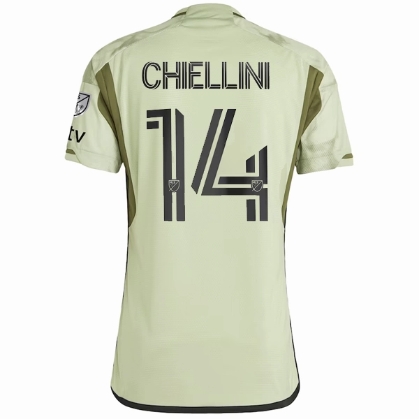 adidas LAFC Authentic Chiellini Away Jersey w/ MLS   Apple TV Patch 23/24 (Green) Lightweight Weave