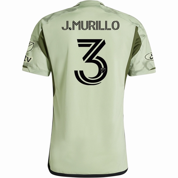 Non Chafing Seam Finish Move Fast adidas LAFC Authentic Jes??s Murillo Away Jersey w/ MLS   Apple TV   Ford Patches 24/25 (Magic Lime)