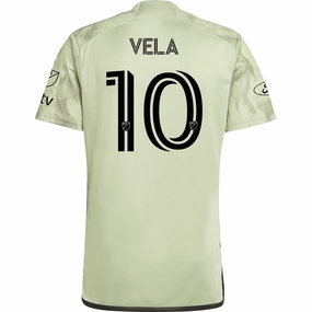 Adidas LAFC Carlos Vela Away Jersey w/ MLS   Apple TV Patches 24/25 (Magic Lime) Abrasion Resistant Surface Layered Paneling