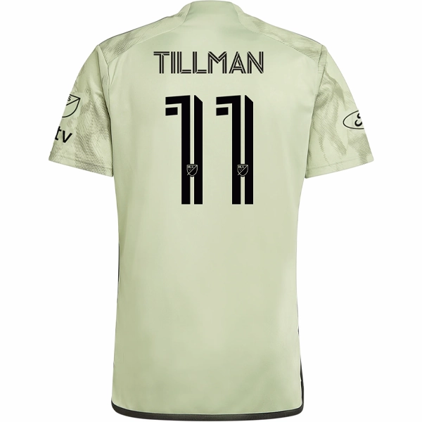 High Durability Weave Adidas LAFC Timothy Tillman Away Jersey w/ MLS   Apple TV Patches 24/25 (Magic Lime)