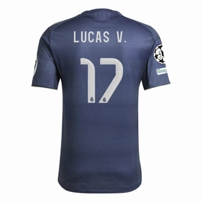 Friction control All-Day Gear adidas Lucas V??zquez Iglesias Real Madrid Authentic Away Jersey 25/26 w/ Champions League Patches (Legend Ink)