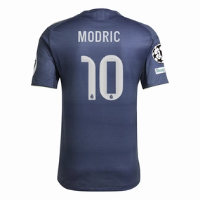 adidas Luka Modric Real Madrid Authentic Away Jersey 25/26 w/ Champions League Patches (Legend Ink Thermal Regulating Fabric