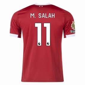 adidas M. Salah Men's Liverpool Home Jersey 25/26 w/ NRFR   EPL Champions Patch (Strawberry Red) Free Motion