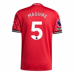 adidas Maguire Men's Manchester United Authentic Home Jersey 25/26 w/ NRFR   EPL Patch (Red) Ultra Smooth Flat Seams Race Ready
