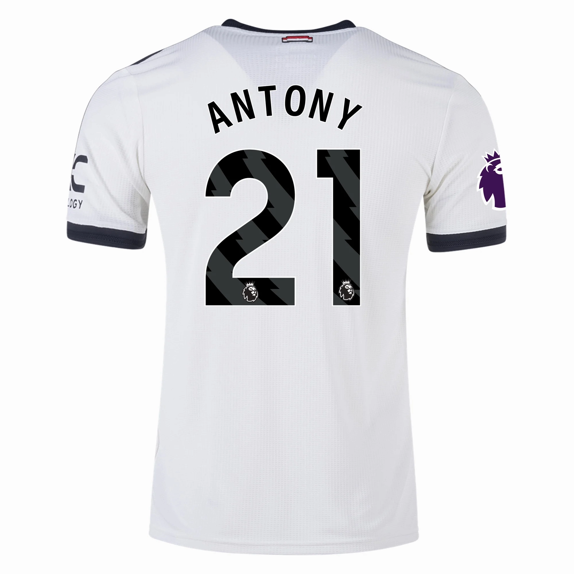 adidas Manchester United Antony Authentic Third Jersey w/ EPL Patch 24/25 (Off White) slim cut Quick Cool Material