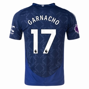 Street Edge adidas Manchester United Authentic Alejandro Garnacho Away w/ EPL Patch 24/25 (Night Indigo)