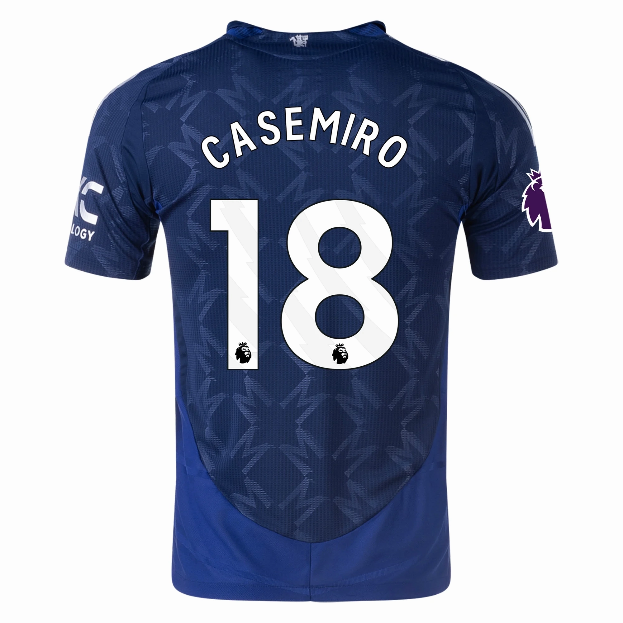 adidas Manchester United Authentic Casemiro Away w/ EPL Patch 24/25 (Night Indigo) Bold Form