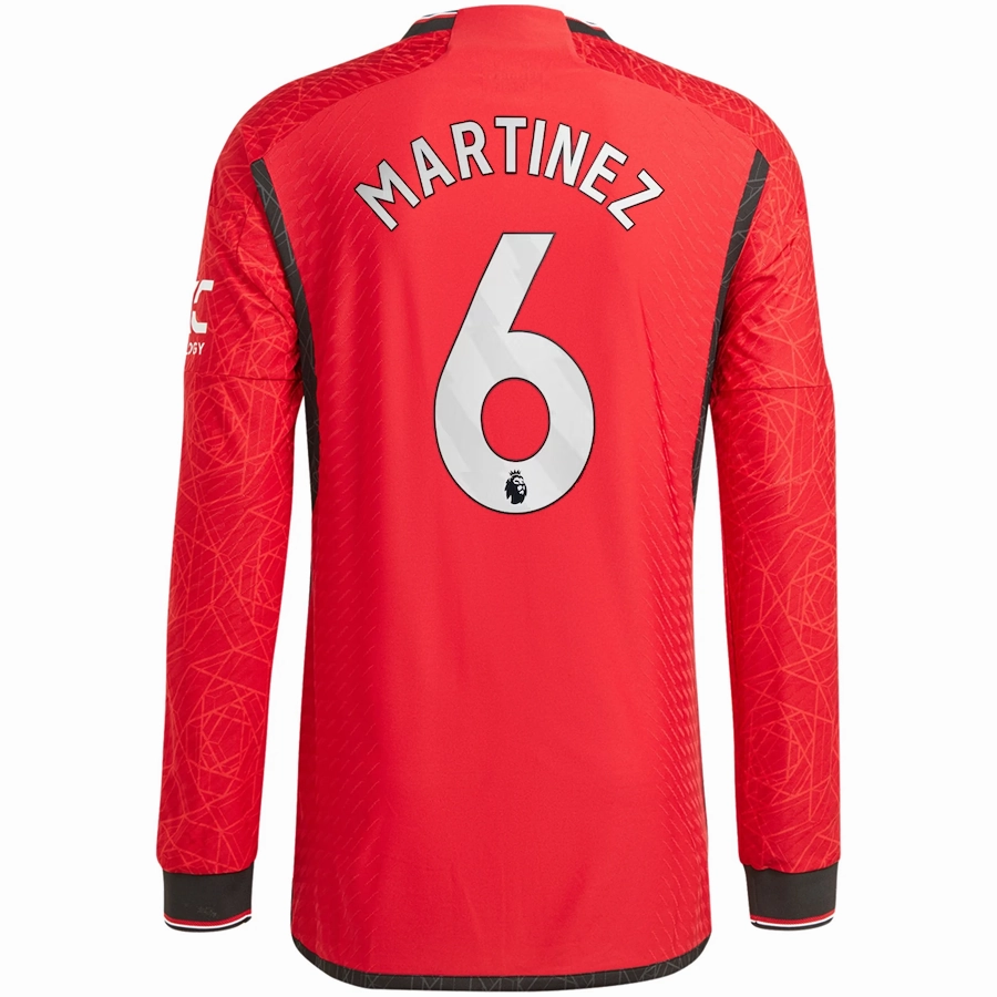 UV protection coating adidas Manchester United Authentic Lisandro Martinez Long Sleeve Home Jersey w/ EPL   No Room For Racism Patches 23/24 (Team College Red)