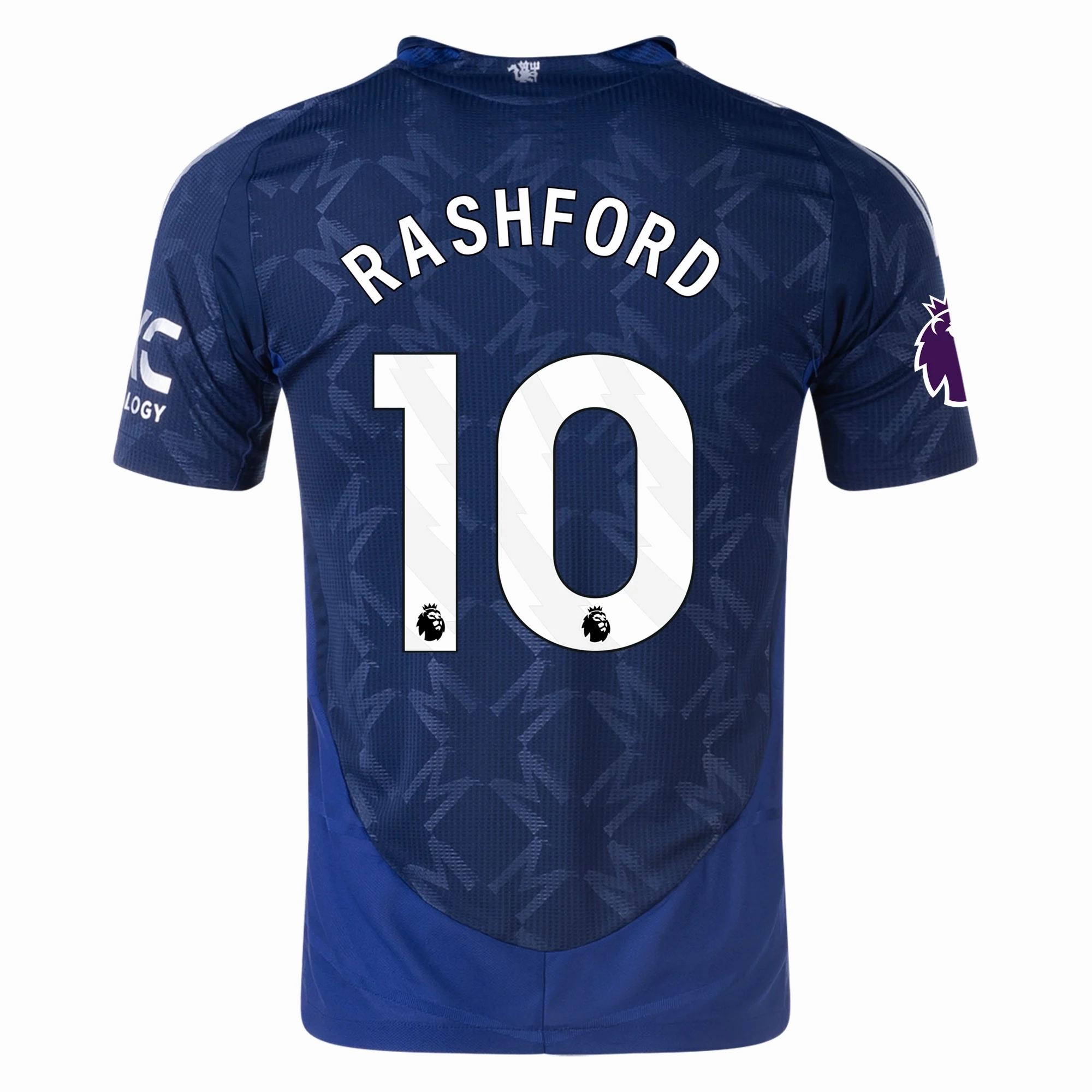 Full Sleeve Design Sweat Management Technology adidas Manchester United Authentic Marcus Rashford Away w/ EPL Patch 24/25 (Night Indigo)