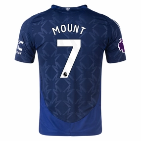 Breathable Design adidas Manchester United Authentic Mason Mount Away w/ EPL Patch 24/25 (Night Indigo)