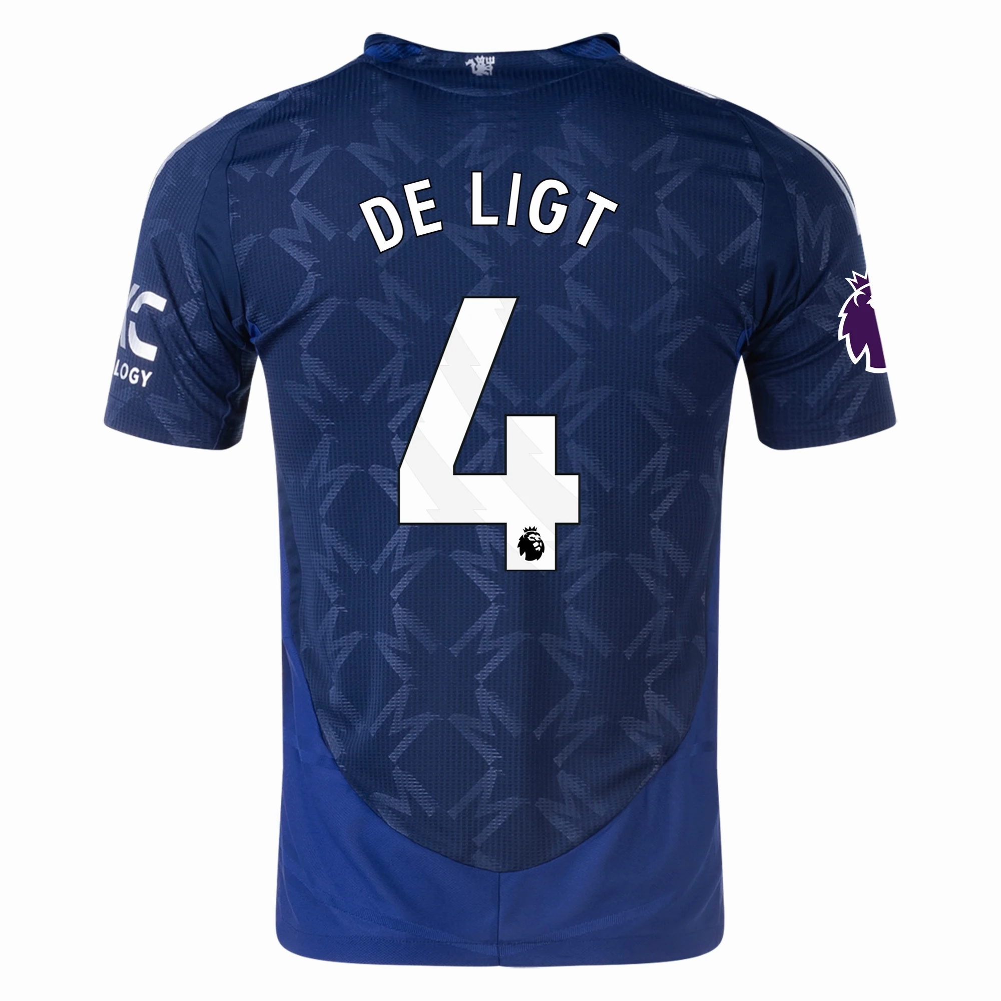 Comfort Driven City Active adidas Manchester United Authentic Matthijs de Ligt Away w/ EPL Patch 24/25 (Night Indigo)