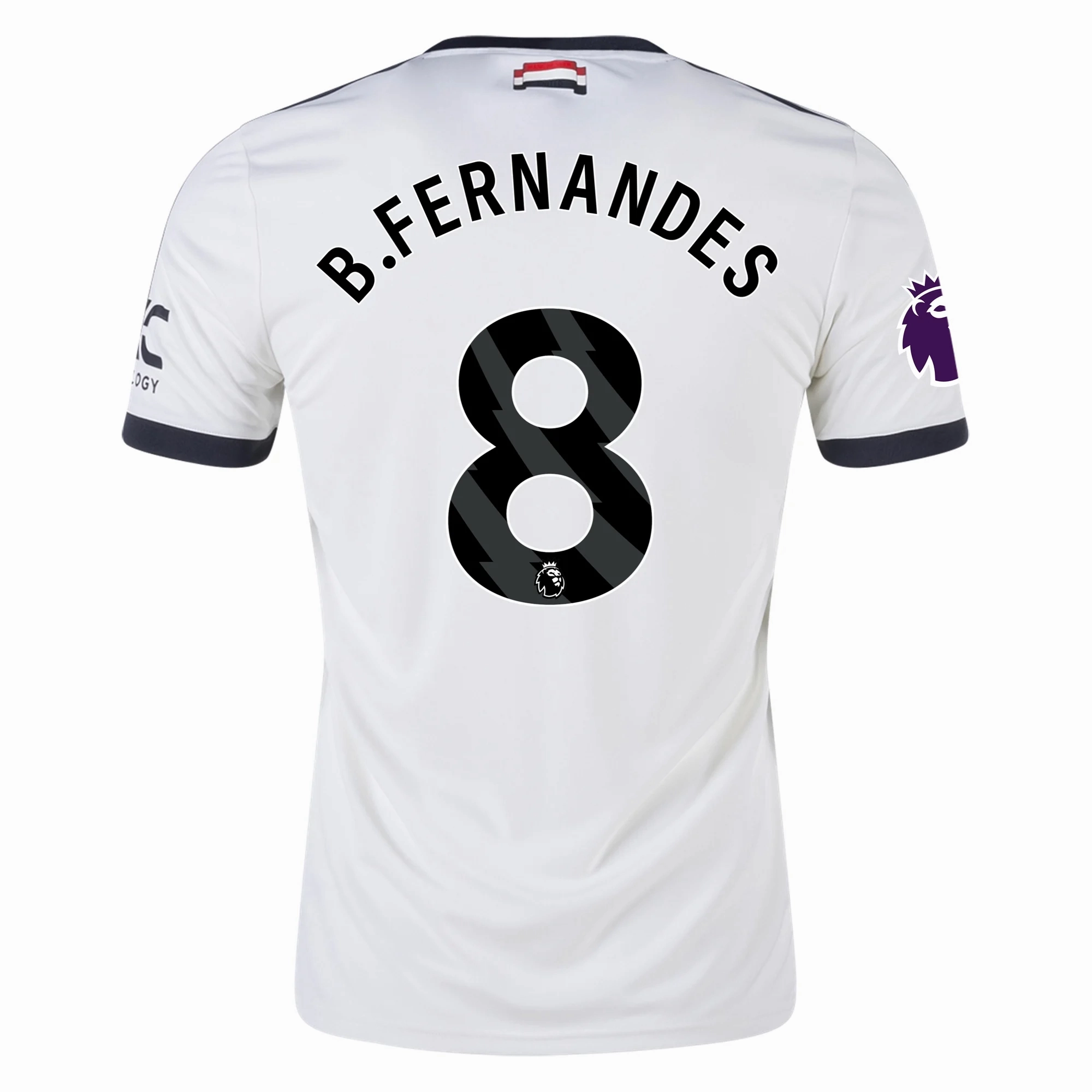 Hollow Core Fiber adidas Manchester United Bruno Fernandes Third Jersey w/ EPL Patch 24/25 (Off White)