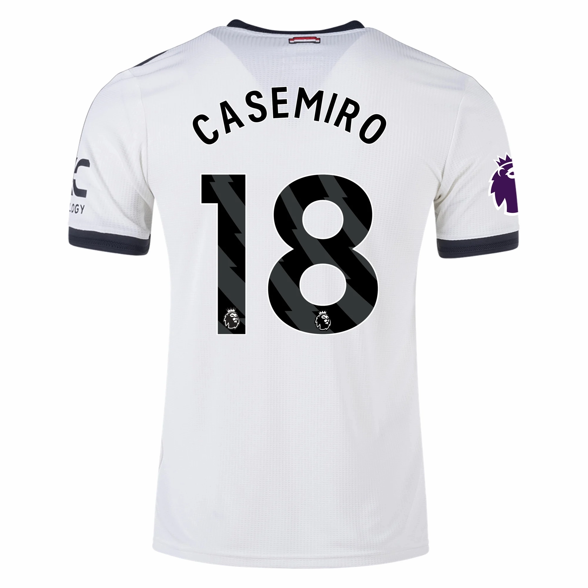 adidas Manchester United Casemiro Authentic Third Jersey w/ EPL Patch 24/25 (Off White) Stretch Fabric Technology UV Protection Fabric
