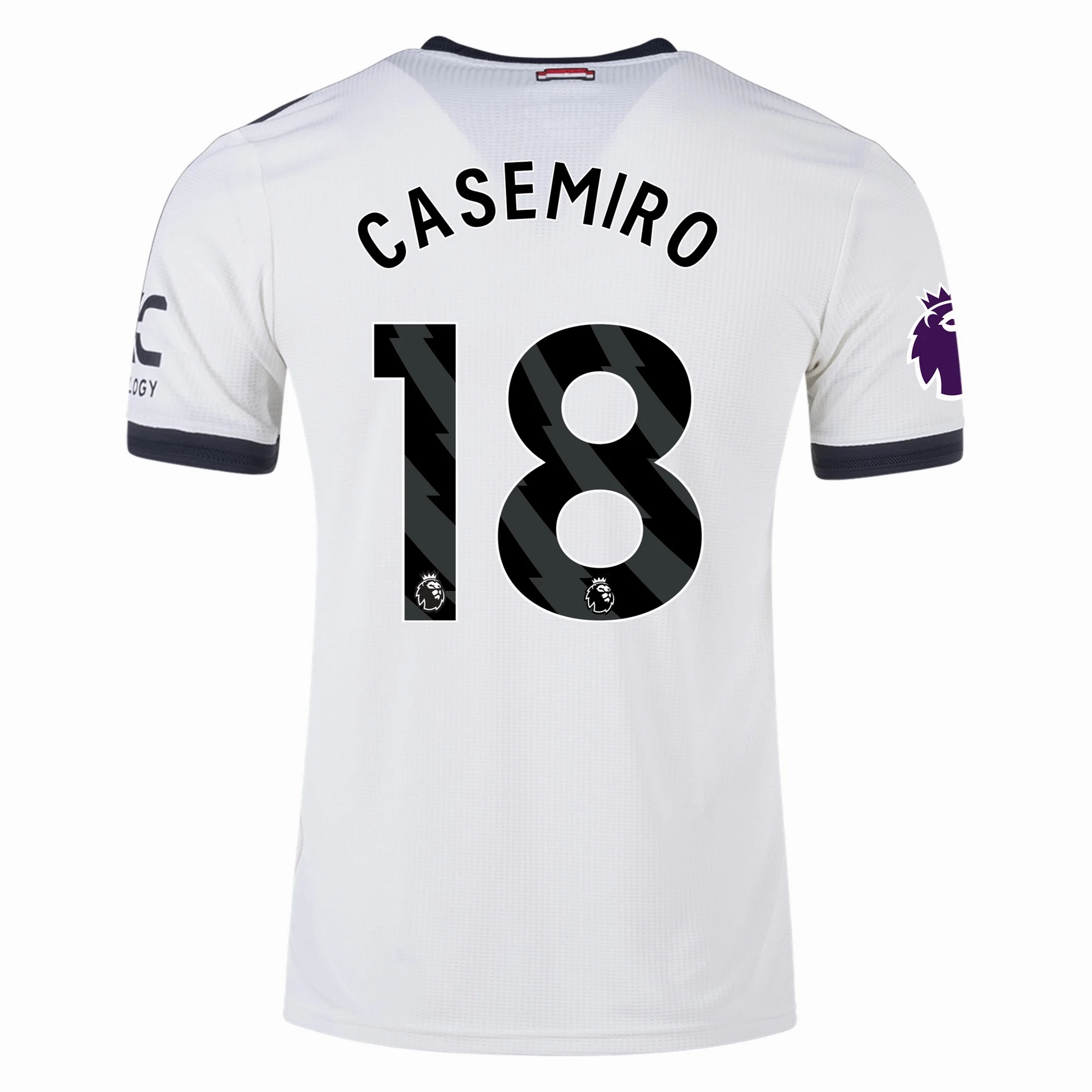 Sublimated Design adidas Manchester United Casemiro Authentic Third Jersey w/ EPL Patch 24/25 (Off White)