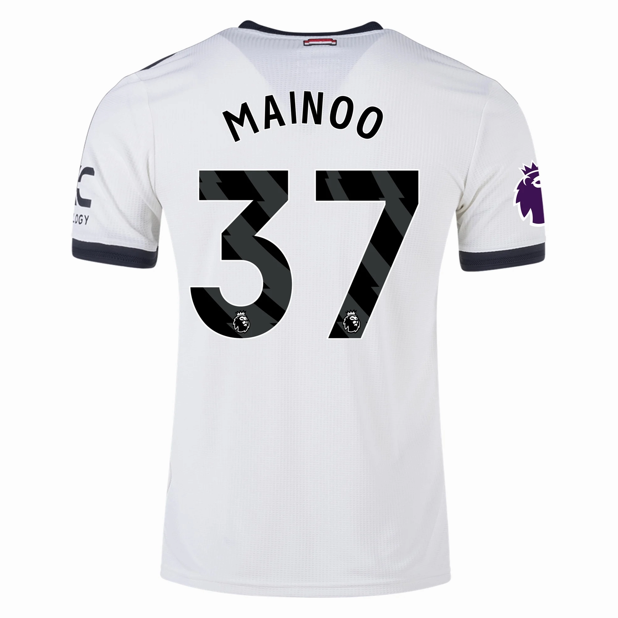 Motion Line adidas Manchester United Kobbie Mainoo Authentic Third Jersey w/ EPL Patch 24/25 (Off White)