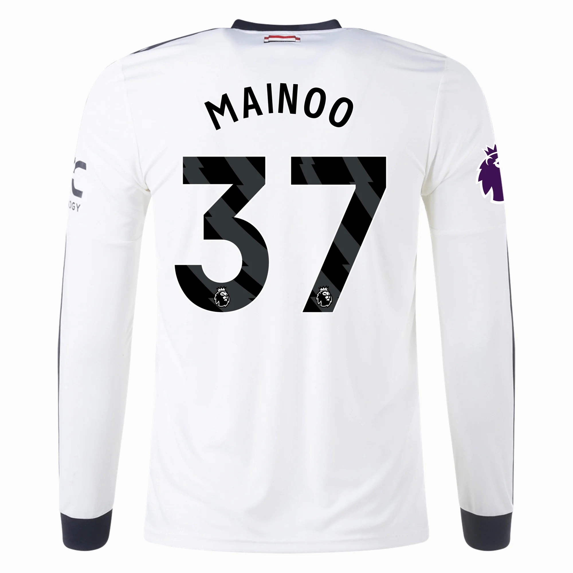 Body Flex adidas Manchester United Kobbie Mainoo Third Long Sleeve Jersey w/ EPL Patch 24/25 (Off White)