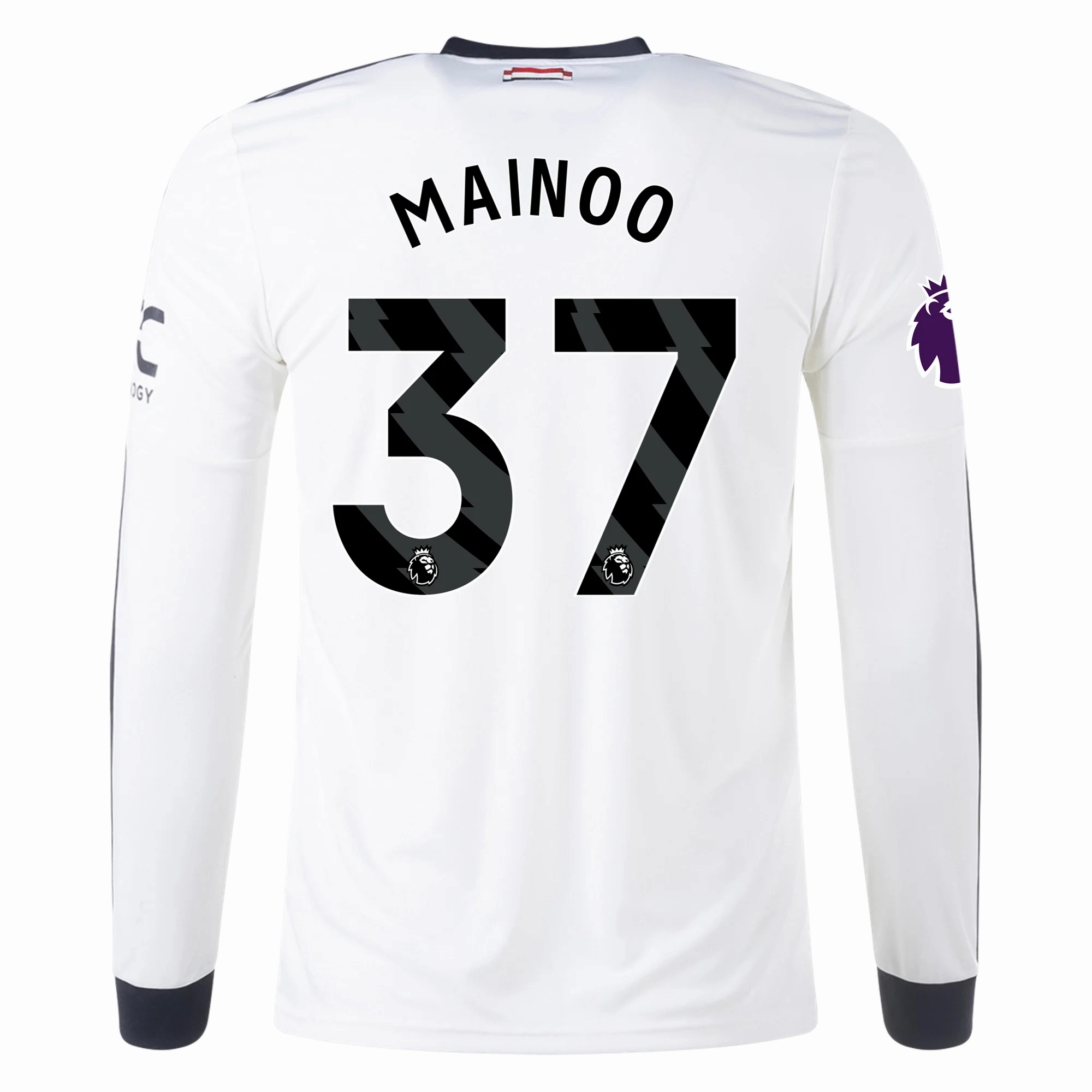 Motion Flex Speed Ready adidas Manchester United Kobbie Mainoo Third Long Sleeve Jersey w/ EPL Patch 24/25 (Off White)