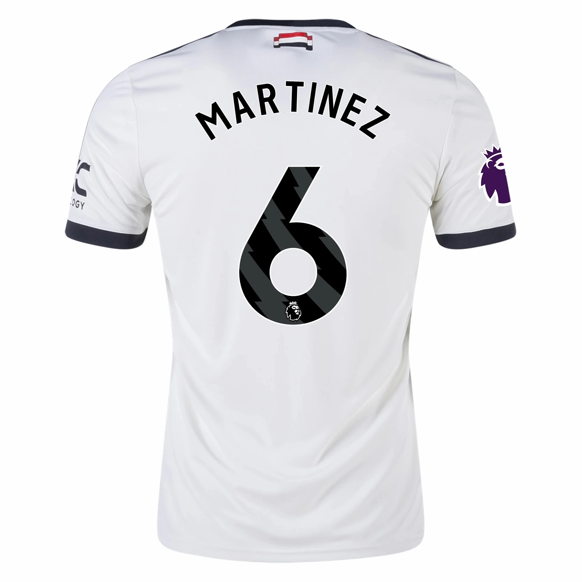 adidas Manchester United Lisandro Martinez Third Jersey w/ EPL Patch 24/25 (Off White) Non Chafe Edging