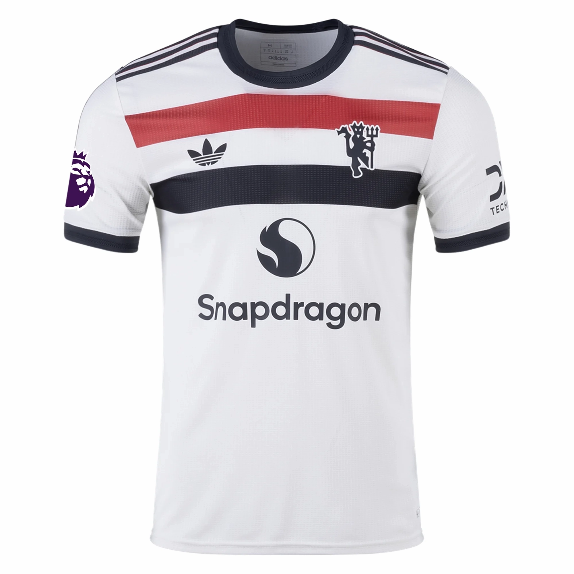 adidas Manchester United Marcus Rashford Authentic Third Jersey w/ EPL Patch 24/25 (Off White) Vented Back