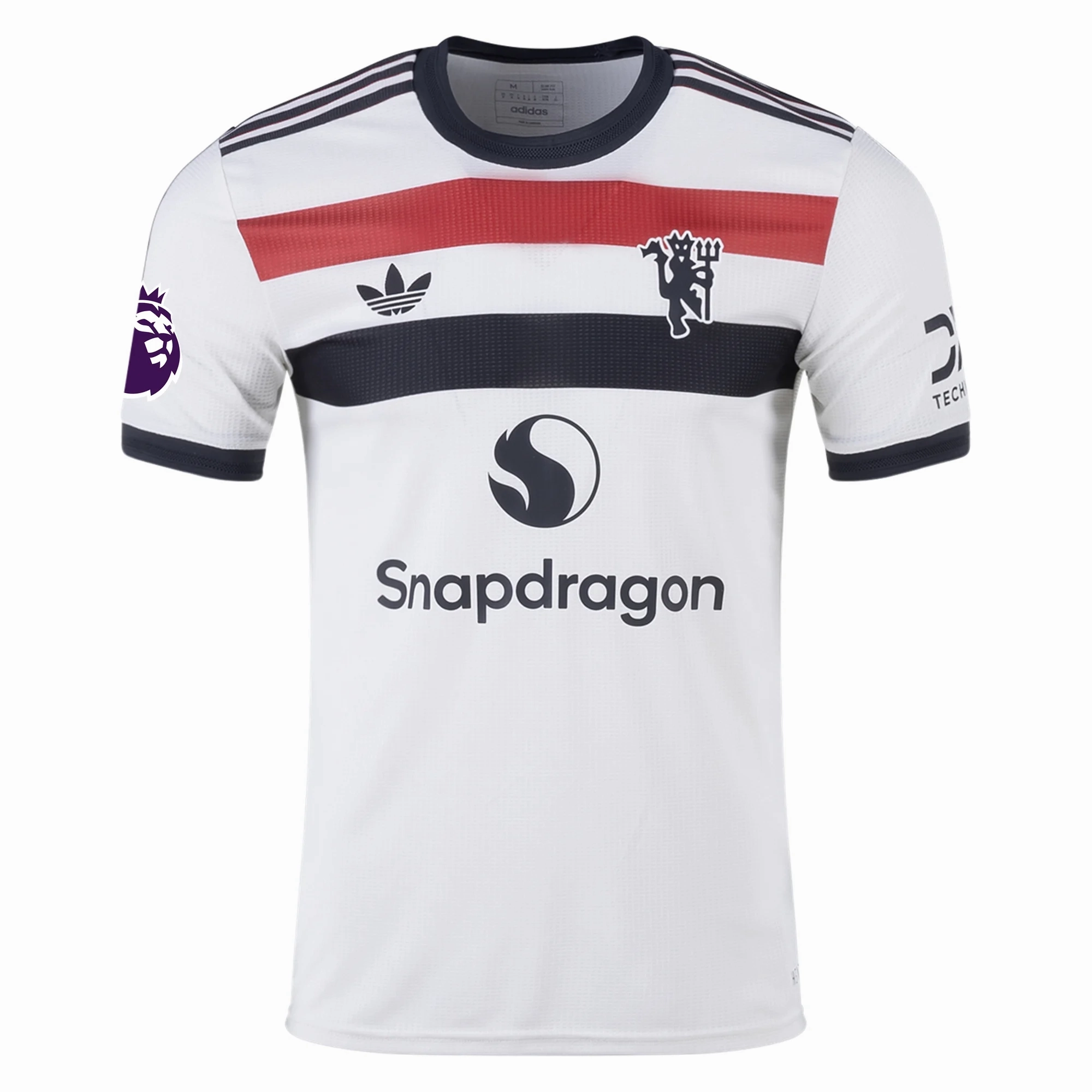 adidas Manchester United Marcus Rashford Authentic Third Jersey w/ EPL Patch 24/25 (Off White) No Slip Grip