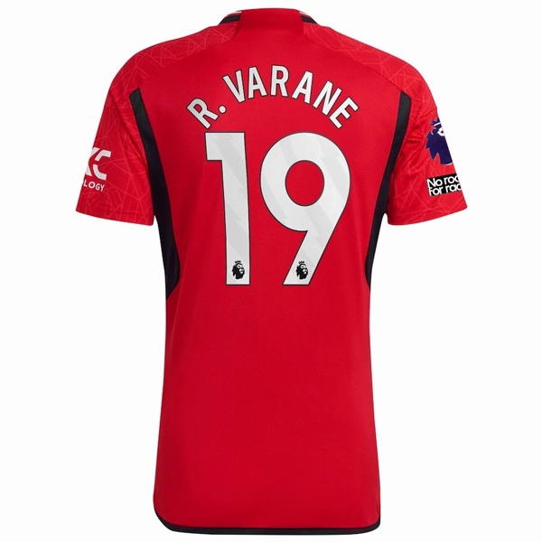 Light Diffusion Knit Light Motion adidas Manchester United Rapha?l Varane Home Jersey 23/24 w/ EPL   No Room For Racism Patches (Team College Red)