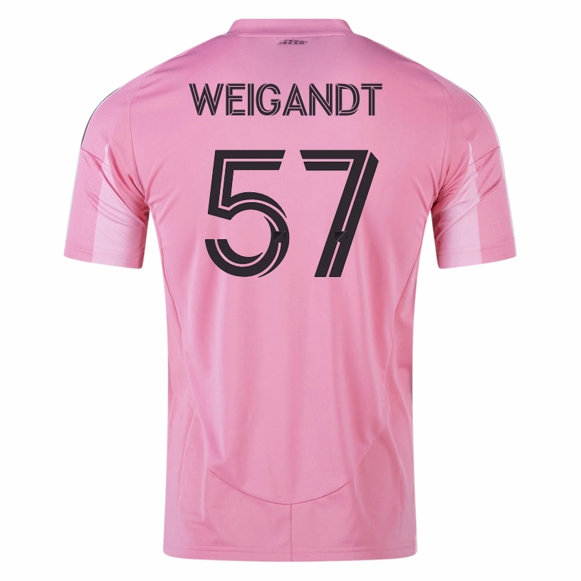 High Visibility Details Reinforced Hem Durability adidas Marcelo Weigandt Inter Miami CF Home Jersey 25/26 (Easy Pink)
