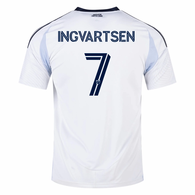 adidas Marcus Ingvartsen San Diego FC Away Jersey 25/26 (White) Open Weave Game Utility