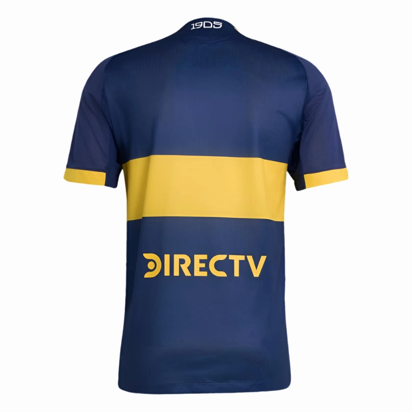 Non Irritating Fabric Athletic Look adidas Men's Boca Juniors Authentic Home Jersey 25/26 (Indigo/Gold)