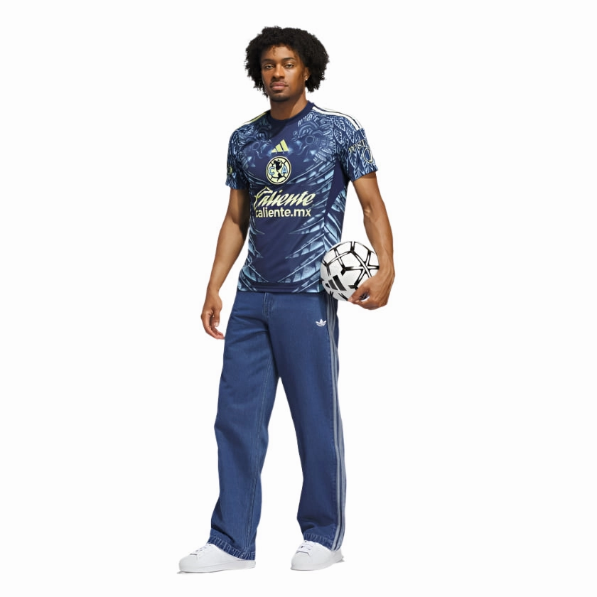 Raglan Sleeve Design adidas Men's Club Am??rica Away Jersey 25/26 (Blue)