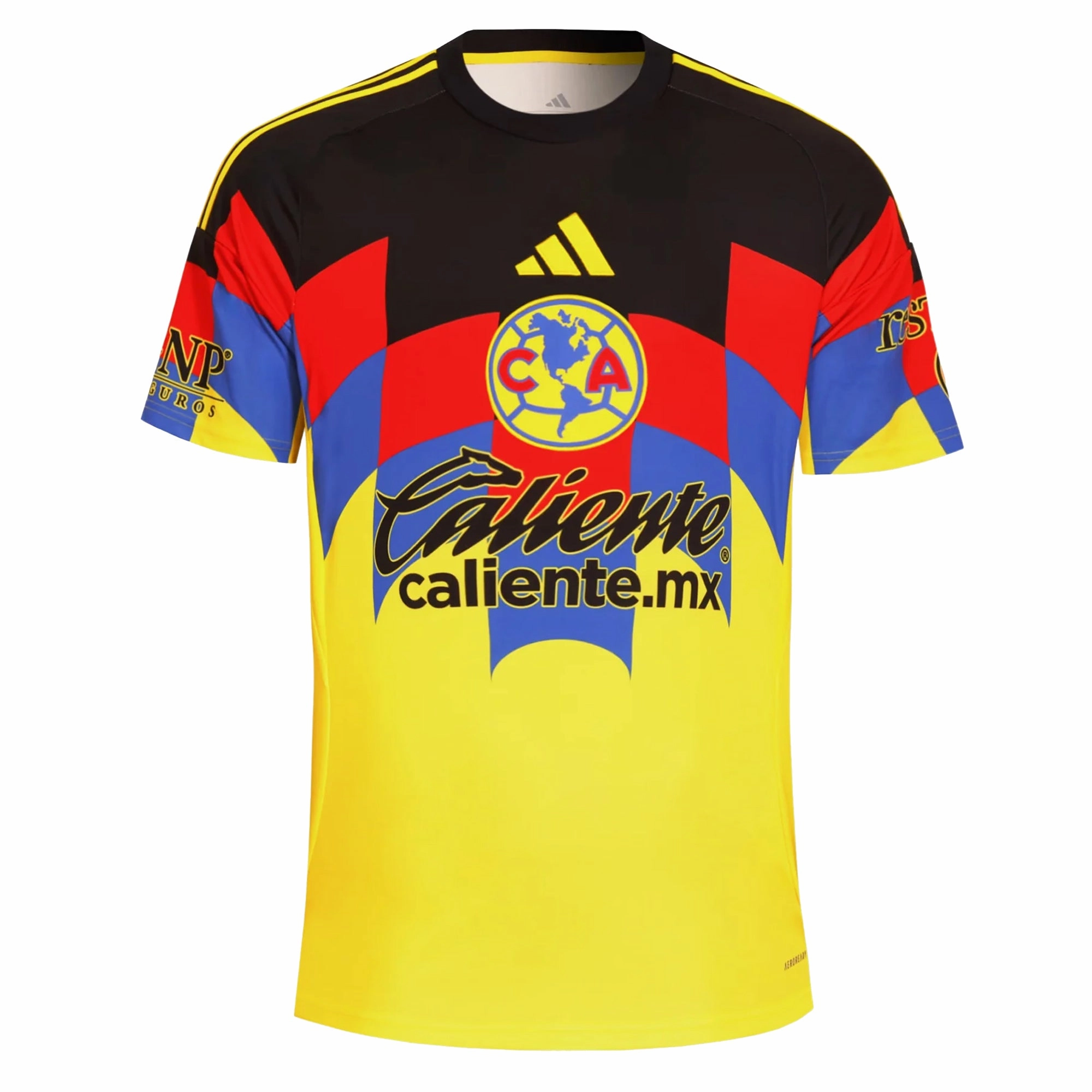 adidas Men's Club America Home Jersey 25/26 (Yellow) Flexible Cuff Design