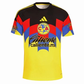 adidas Men's Club America Home Jersey 25/26 (Yellow) Flexible Cuff Design