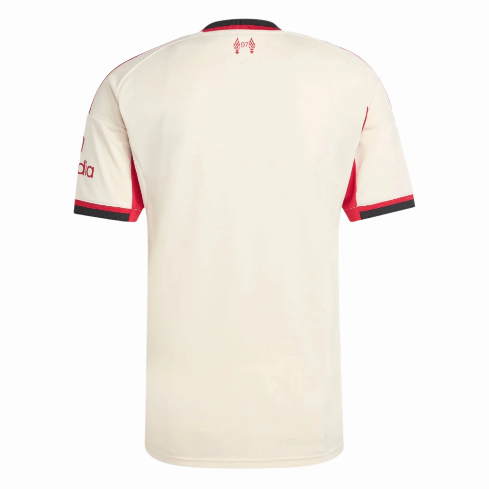 adidas Men's Liverpool Away Jersey 25/26 (Wonder White) Low Profile Silhouette