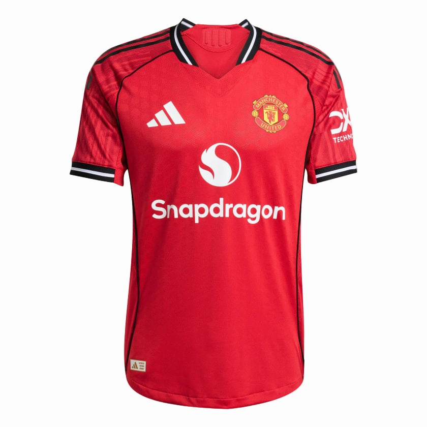 Breathable Sportswear Fabric Flex Performance adidas Men's Manchester United Authentic Home Jersey 25/26 (Red)