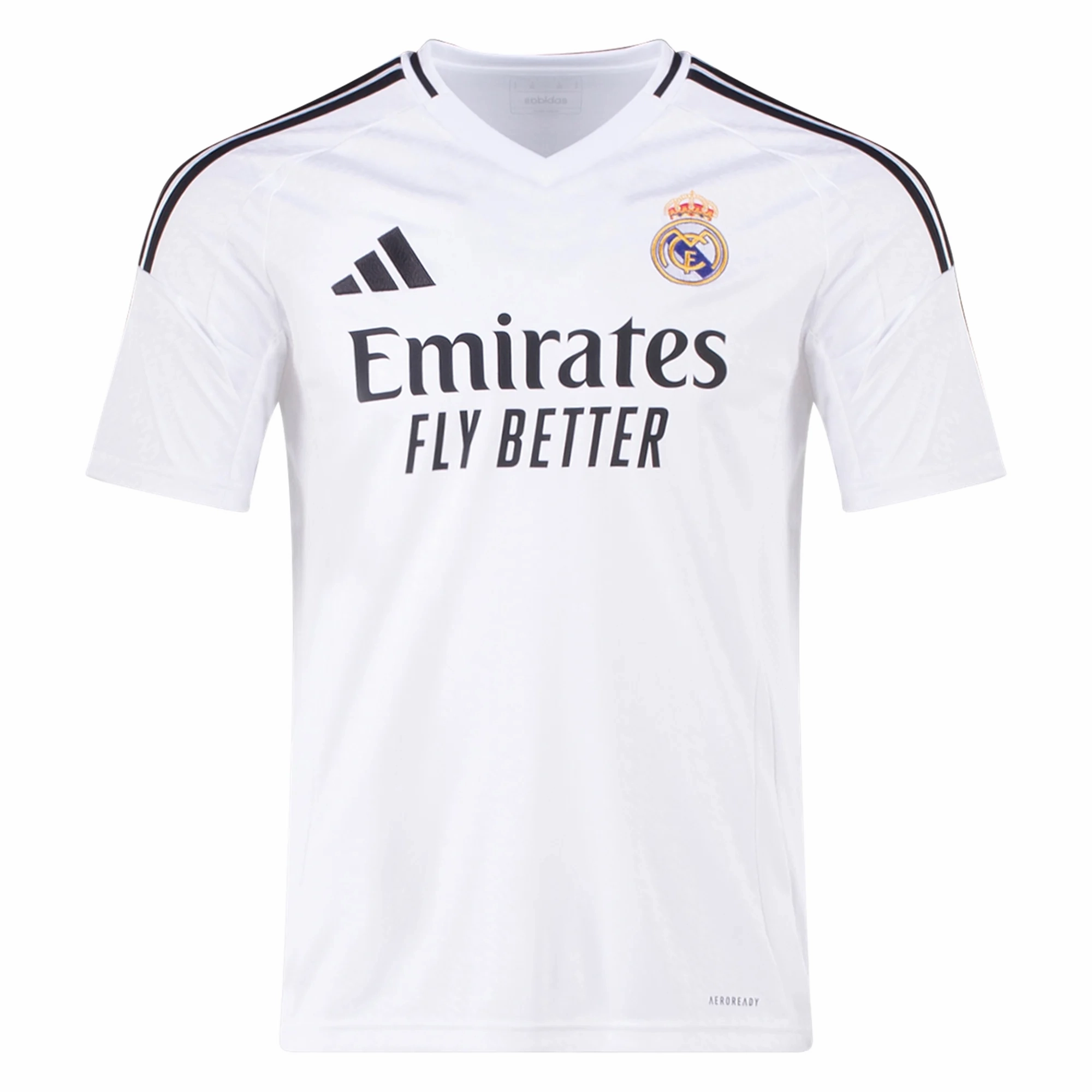 Color Blocked adidas Men's Real Madrid Home Jersey 24/25 (White/Black)