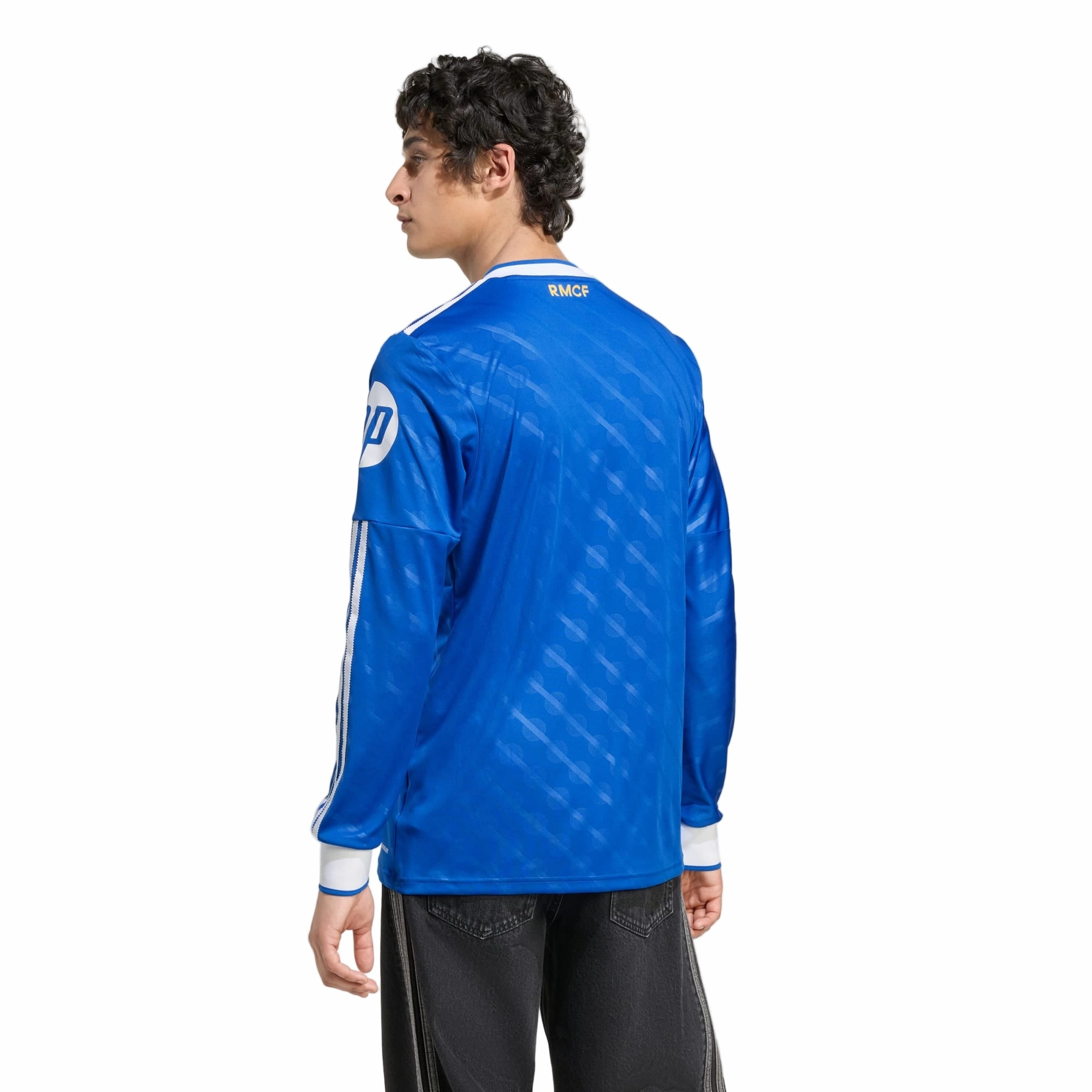 Functional Gear adidas Men's Real Madrid Long Sleeve Third Jersey w/ Champions League Patches 25/26 (Blue/White)