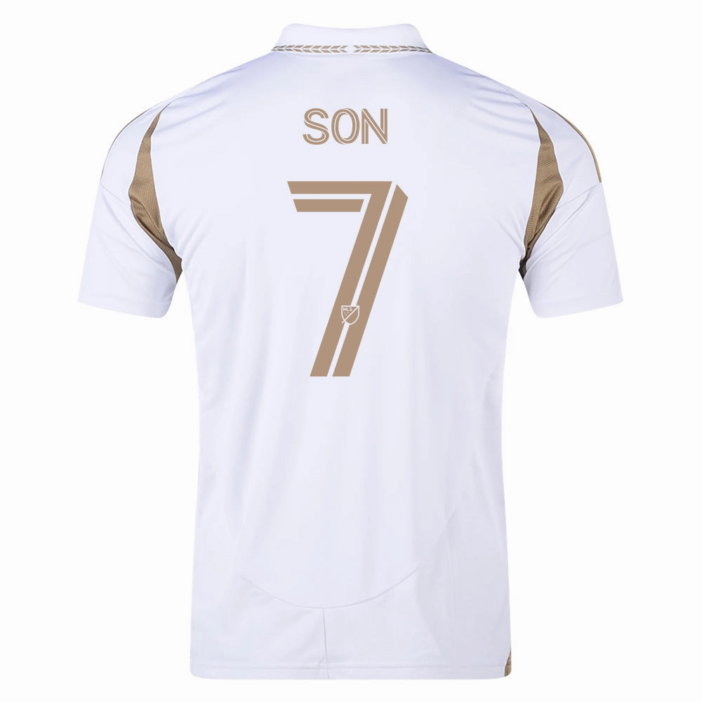 adidas Men's Son Heung-min LAFC Away Jersey 25/26 (White/Gold) Training Clothes