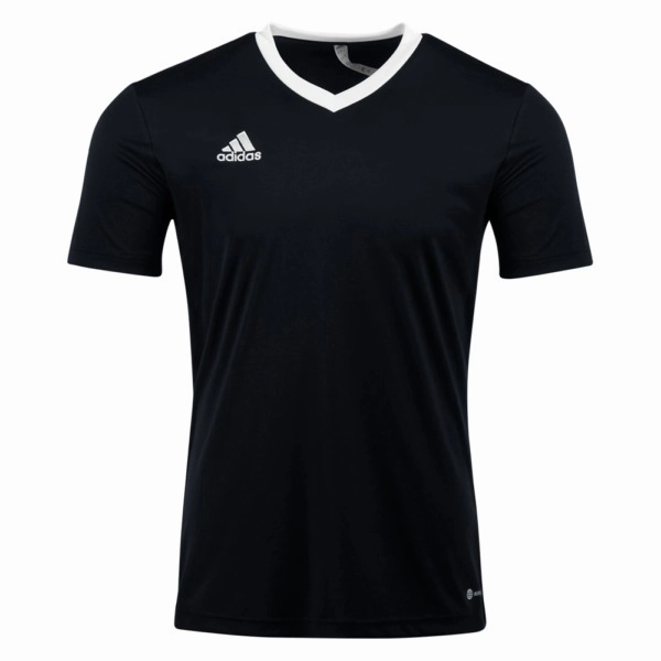 Odor Resistant Finish adidas Mens Entrada 22 Jersey (Black)