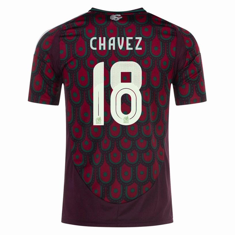 All Purpose Athletic Build Adidas Mens Mexico Luis Chavez Home Jersey 24/25 (Multicolor)