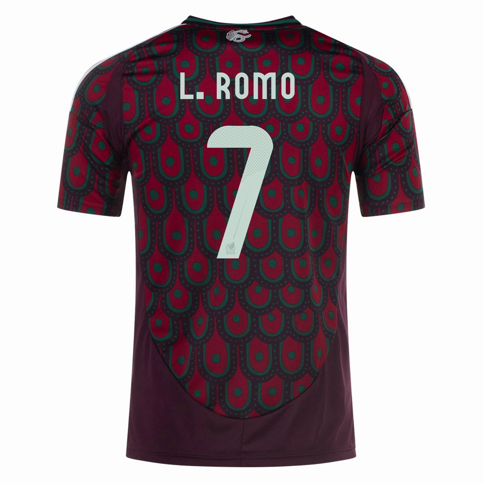 Adidas Mens Mexico Luis Romo Home Jersey 24/25 (Multicolor) Irregularity Balanced Weave