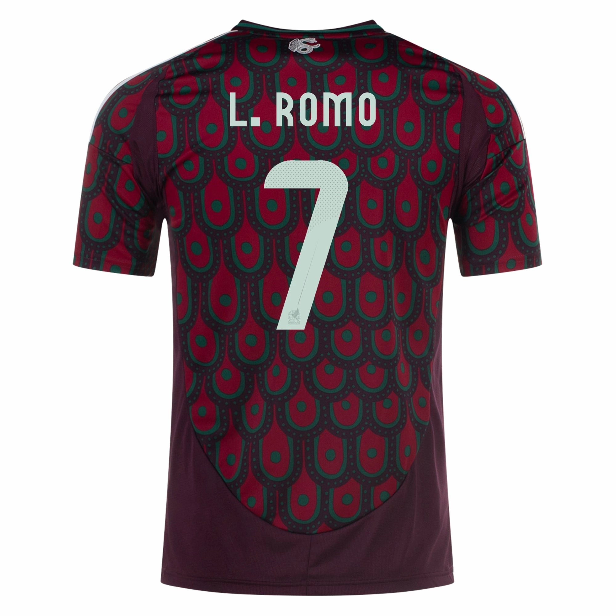 Adidas Mens Mexico Luis Romo Home Jersey 24/25 (Multicolor) Bold Graphics Power Comfort
