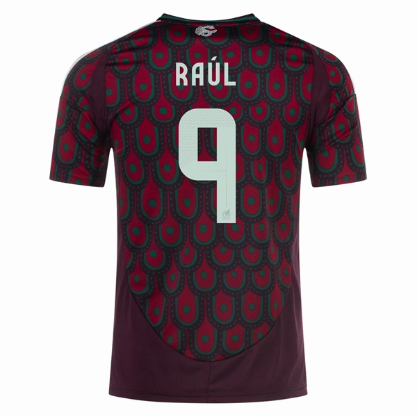 Compression Fit Technology Colorfast Dye Process Adidas Mens Mexico Ra??l Jim??nez Home Jersey 24/25 (Multicolor)
