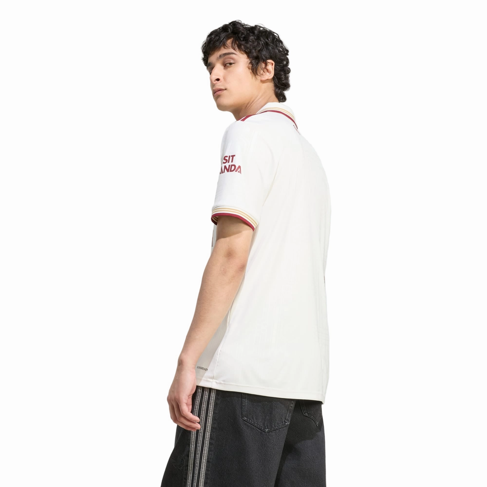 Rush Ready Neutral palette adidas Merino Men's Arsenal FC Third Jersey 25/26 w/ NRFR   EPL Patches (White/Burgundy)