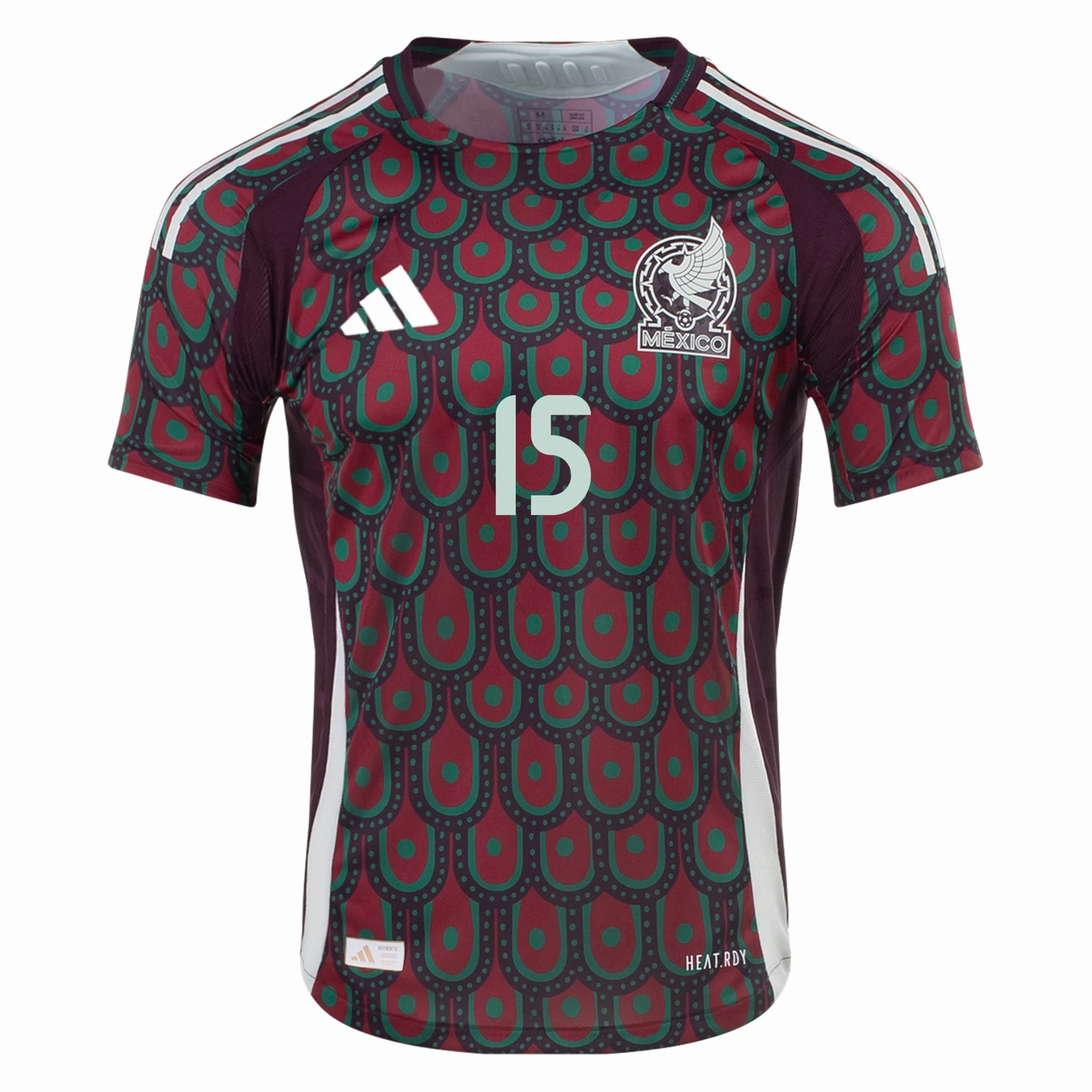 Vented Panels Anti Pilling Fabric adidas Mexico Authentic Uriel Antuna Home Jersey 24/25 (Multicolor)