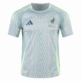 Reflective Trim Detail Street Flex adidas Mexico Away Jersey 24/25 (Linen Green)