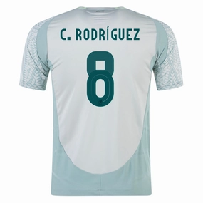 adidas Mexico Carlos Rodr??guez Away Jersey 24/25 (Linen Green) Fresh Look Weightless Layering Material