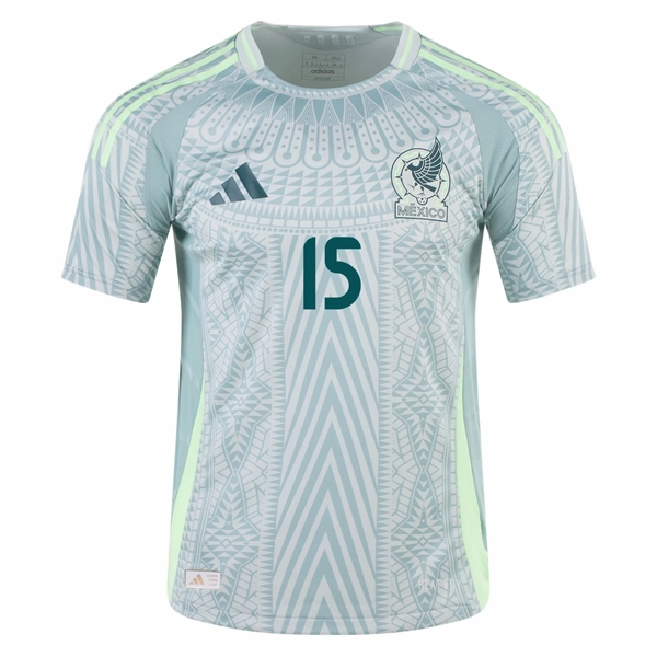 adidas Mexico Uriel Antuna Away Jersey 24/25 (Linen Green) Sport Inspired Airflow Optimized