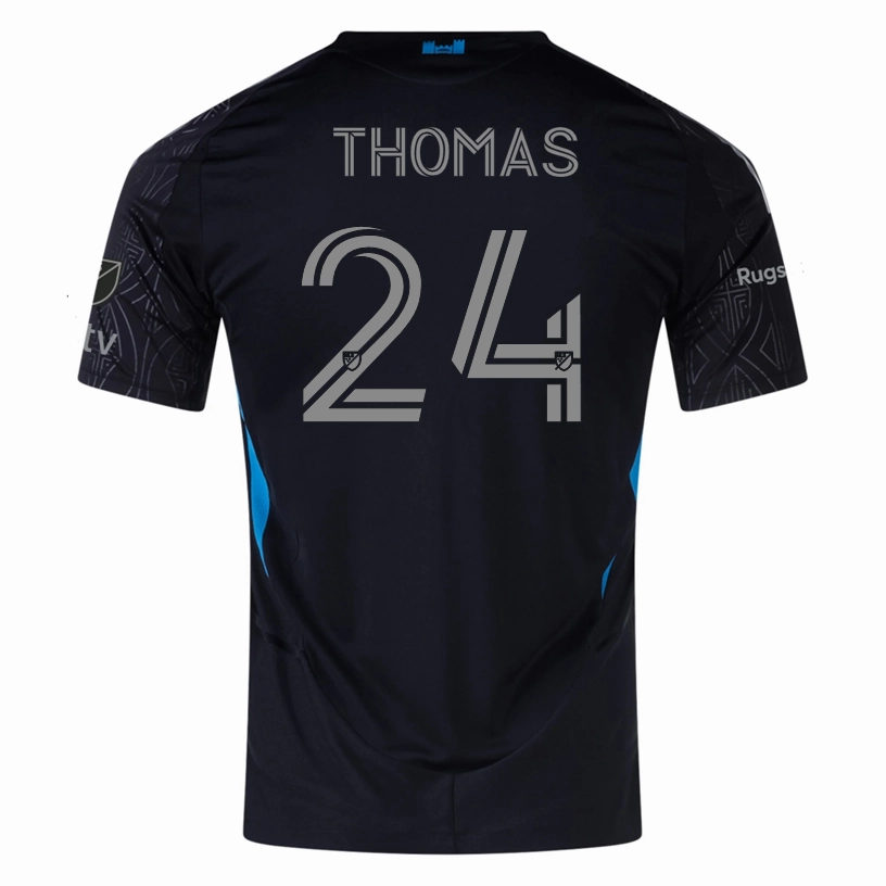 Elastic Cuff Retention adidas Mikah Thomas Charlotte FC Authentic Away Jersey 25/26 (Black)